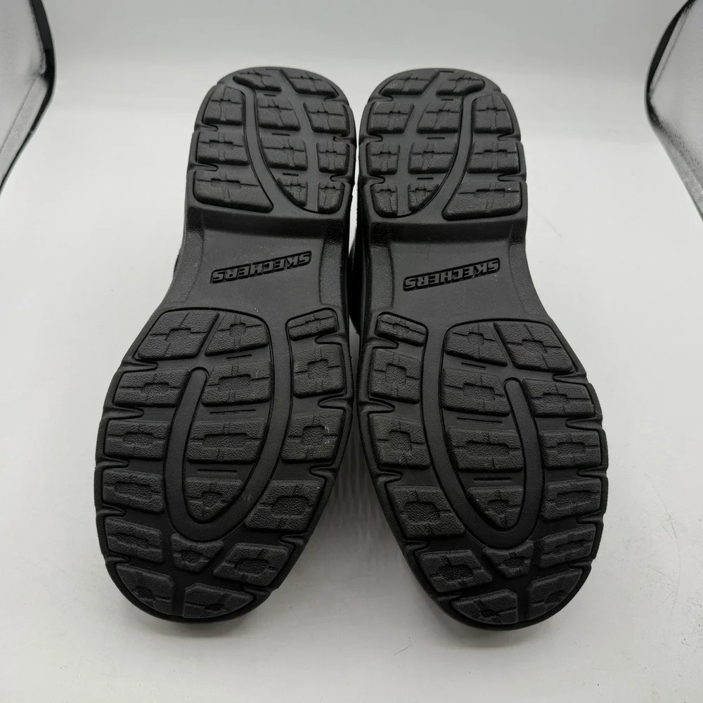 Skechers Segment Melego‎ Chukka Boots Mens 8.5 Black Moc Toe Shoes Waterproof